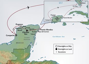 Caribbean Mexico Cruise Map