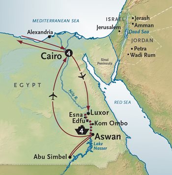 Egypt Cruise Map