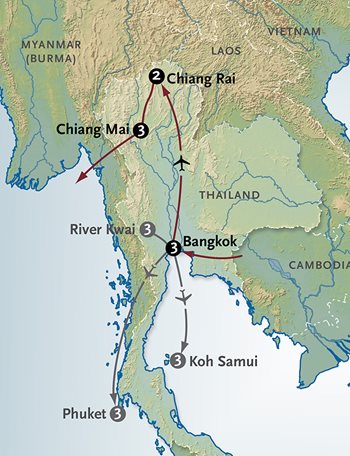 Thailand Map