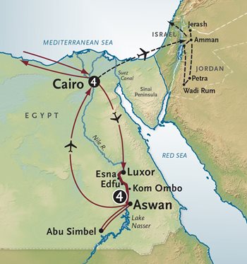 Egypt Cruise Map