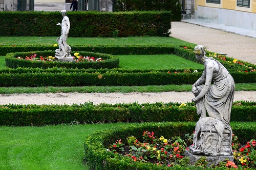 Statuary in the garden of Schonbrunn Palace, Vienna, Austria