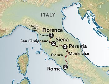 Italy Tour Map