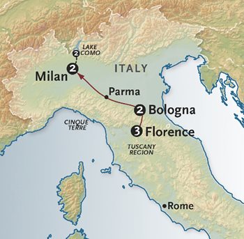 Italy Tour Map