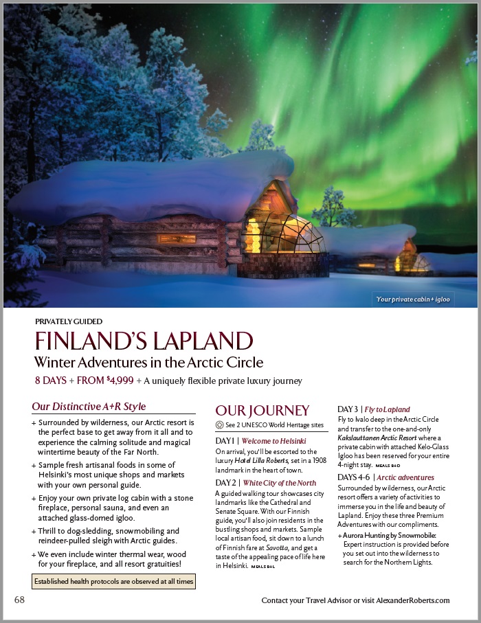 Finland Travel and the Northern Lights Helsinki to Lapland in Winter