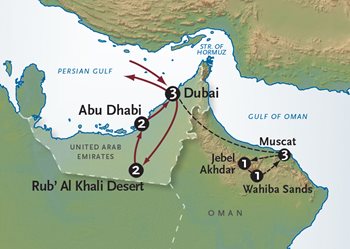 United Arab Emirates Map