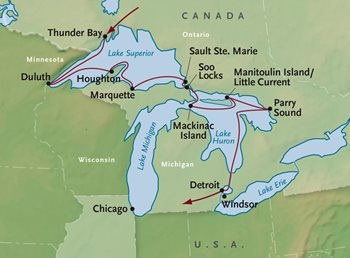 Great Lakes Map