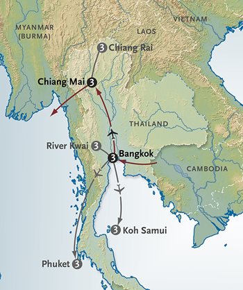 Thailand Map