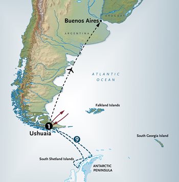 Antarctica Map