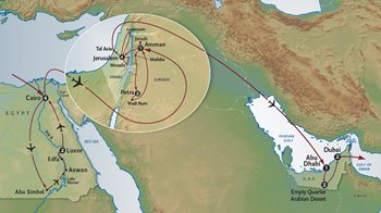 Middle East Tour Map