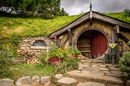 The Shire in New Zealand as seen in the Lord of the Rings