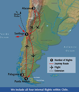 patagonian desert map