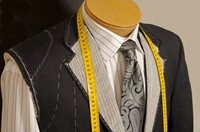 Tailor's mannequin with measuring tape