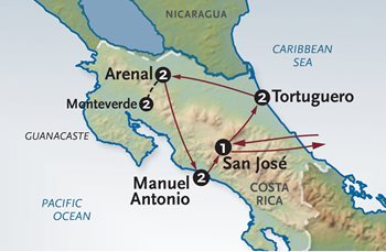 Costa Rica Map