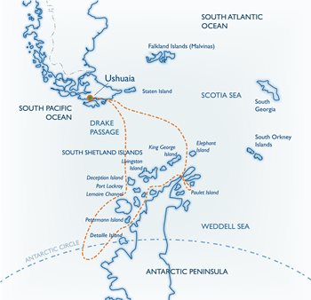 Antarctica map