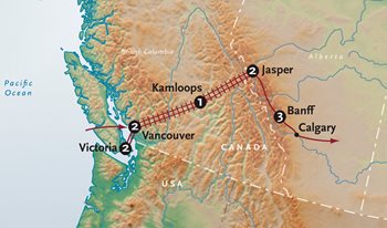 Canadian Rockies Map