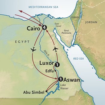 Egypt Tour Map