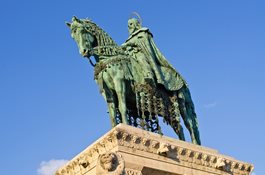Statue of St. Stephen in Budapest, Hungary